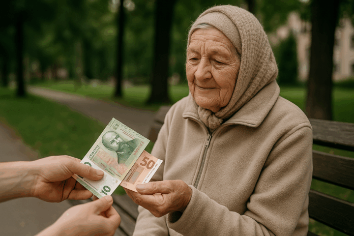 Пенсионер с пенсия