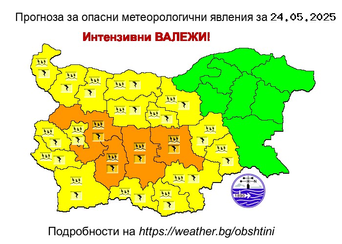 Атмосферното налягане слабо ще се повиши но ще остане около