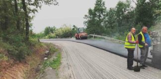 Ремонтът на пътя