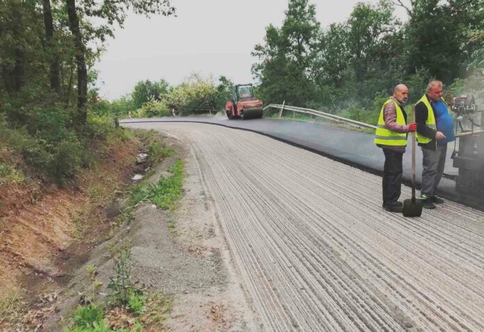 Ремонтът на пътя