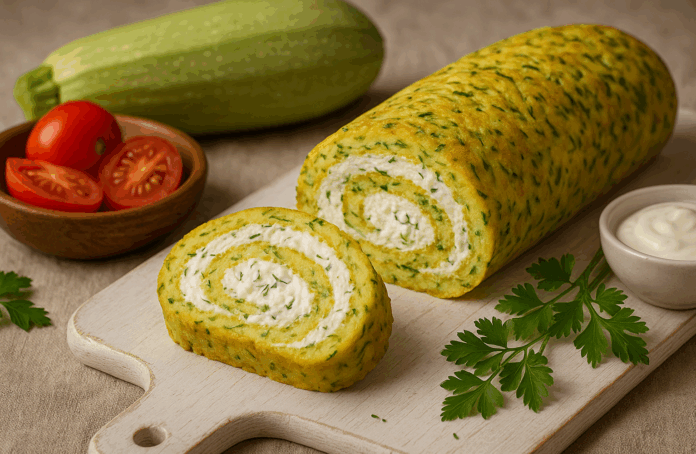 Руло от тиквички и крема сирене