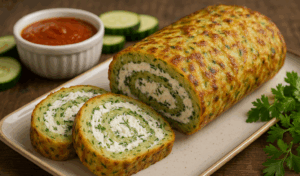 Руло от тиквички и крема сирене