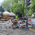 Събарянето на "Гъбката"