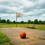 Празен терен за спортна зала с баскетболна топка – блокиран проект в Горна Оряховица