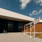 3D визуализация на блокираната спортна зала в Горна Оряховица