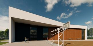 3D визуализация на блокираната спортна зала в Горна Оряховица