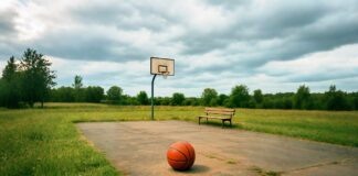 Празен терен за спортна зала с баскетболна топка – блокиран проект в Горна Оряховица
