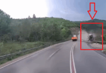 Тир пада в пропаст