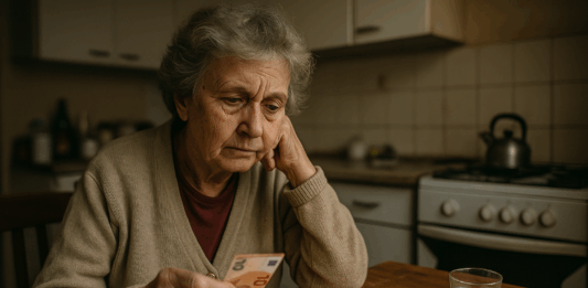 Жена със социална пенсия