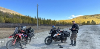 Български пътешественик с мотор в Азия