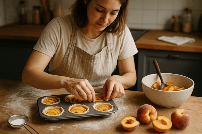 Бързи тарталети с праскови