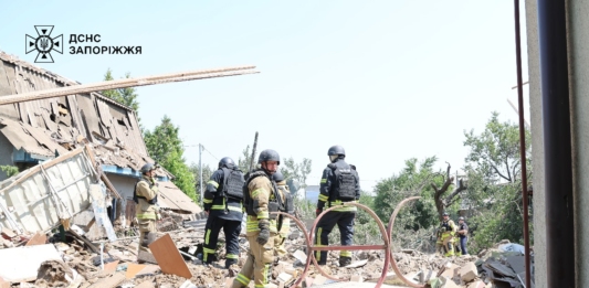 Разрушения в Запорожия, Украйна