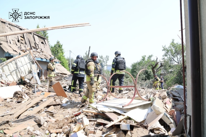 Разрушения в Запорожия, Украйна