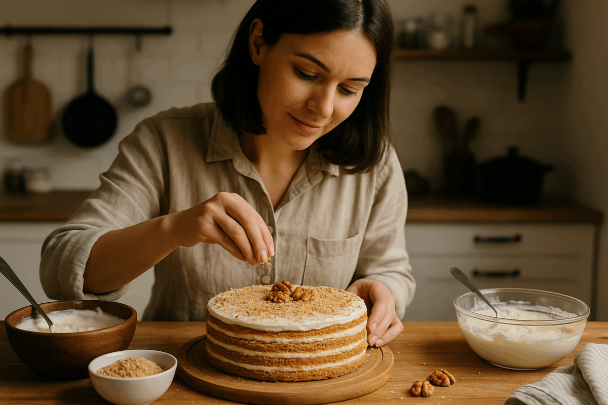 Френската селска торта известна още като gâteau rustique français не