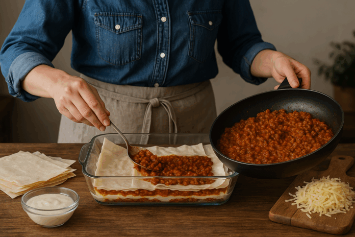 Лазаня с кори за баница