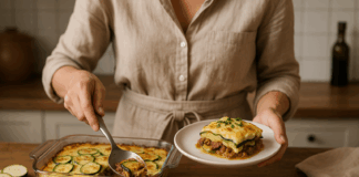 Гръцка мусака с тиквички