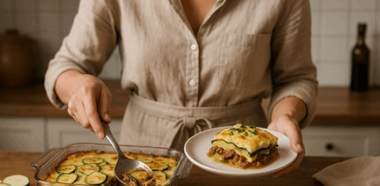 Гръцка мусака с тиквички