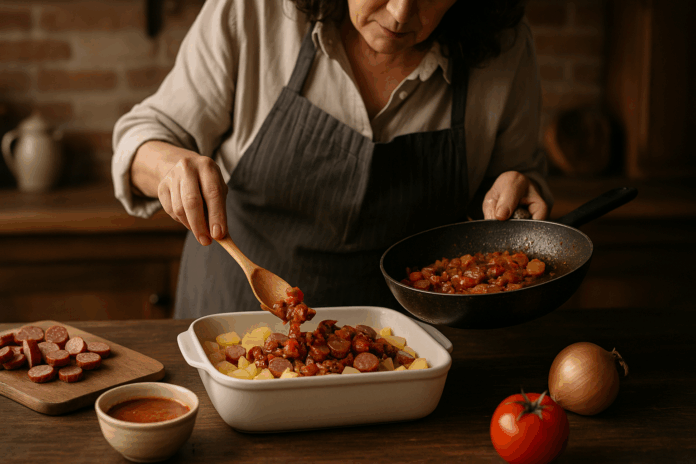 Мусака с колбаси