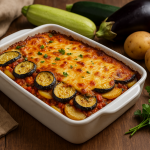 Мусака с тиквички, патладжан и картофи