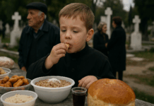 Наял се като попско дете на задушница