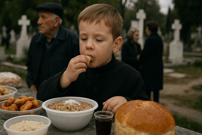 Наял се като попско дете на задушница