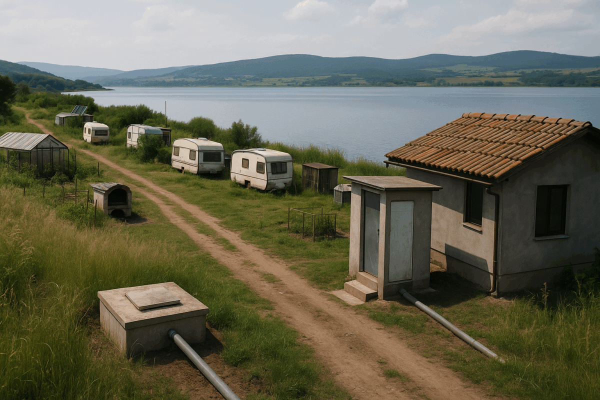 Първо идват дюните после градинките след това барбекюто кучето пощенската