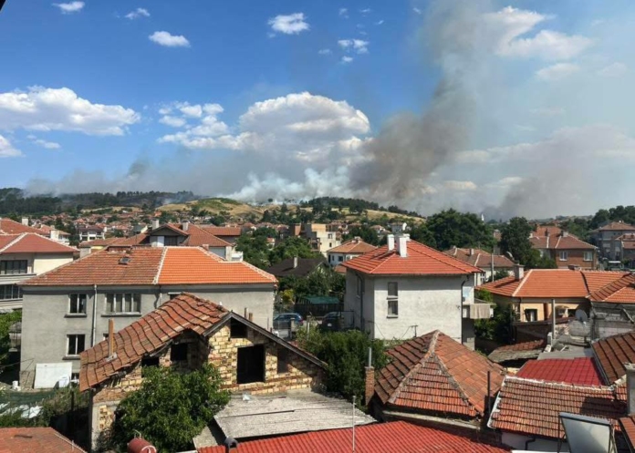 Пожарът край Карнобат