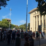 Протестът пред Община Бургас