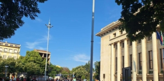 Протестът пред Община Бургас