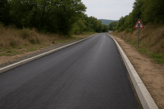 Ремонтиран тесен път