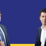 Съпредседатели на "Продължаваме Промяната" Асен Василев и Кирил Петков