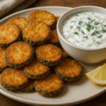 Тиквички с чеснов сос