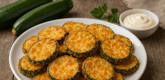 Тиквички с кашкавал