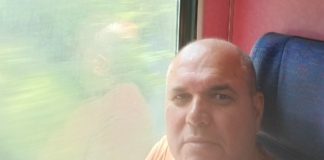 Владислав Панев във влака за Видин