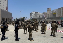 Войници от Националната гвардия на Калифорнийската армия