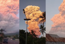 Изригване на индонезийския вулкан Левотоби Лаки Лаки изригна