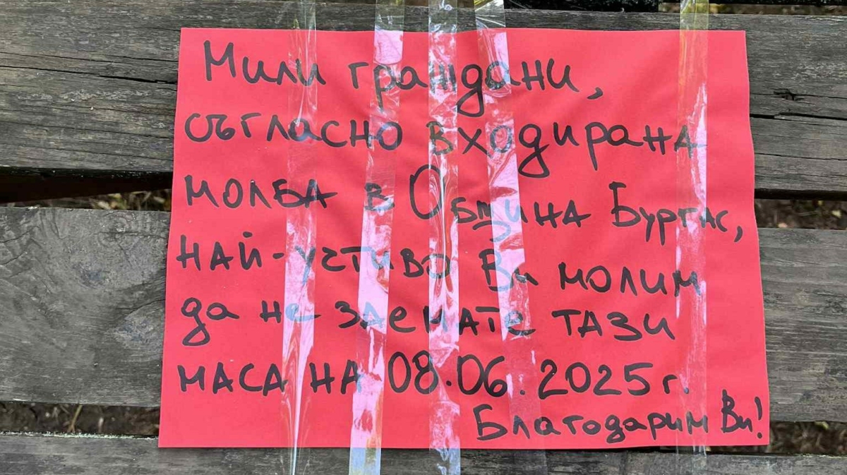 Обществени маси и кътове в парка на Минералните бани край