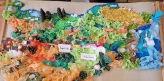 3D карта на България от рециклирани материали