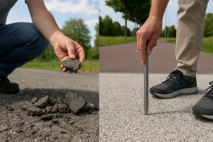Асфалт в България и Австрия