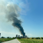 Пожарът край ТЕЦ "Бобов дол"