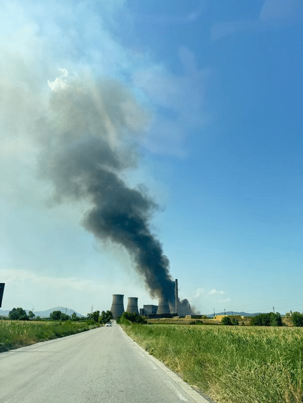 Пожарът край ТЕЦ "Бобов дол"