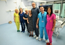 Екипът и пациентката