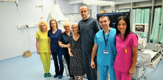 Екипът и пациентката