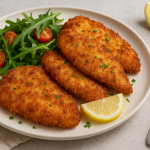 Лимонови пилешки гърди с хрупкава коричка – готови за 30 минути