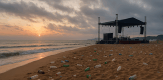 Мръсотия на плаж.