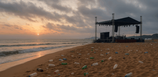 Мръсотия на плаж.