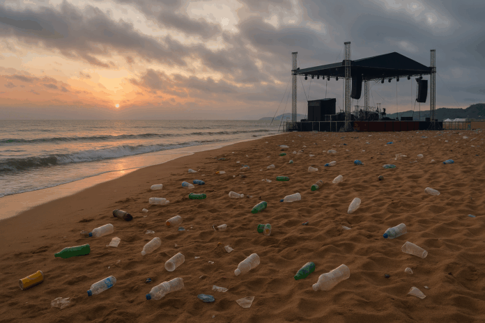 Мръсотия на плаж.