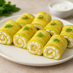 Палачинкови рулца от тиквички