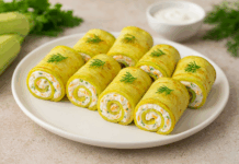 Палачинкови рулца от тиквички