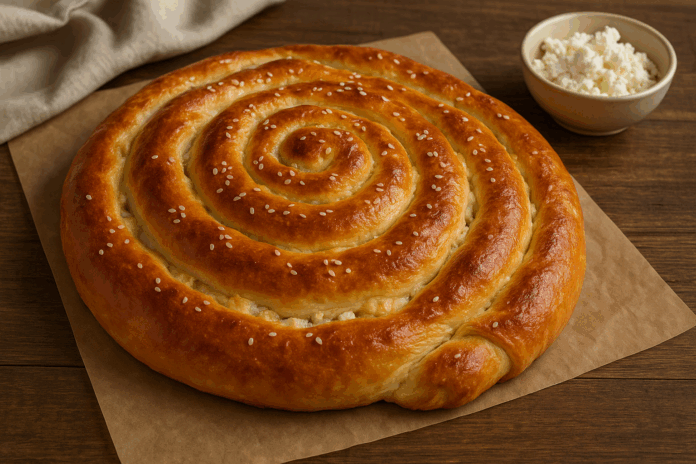 Питка охлюв със сирене Питка охлюв със сирене